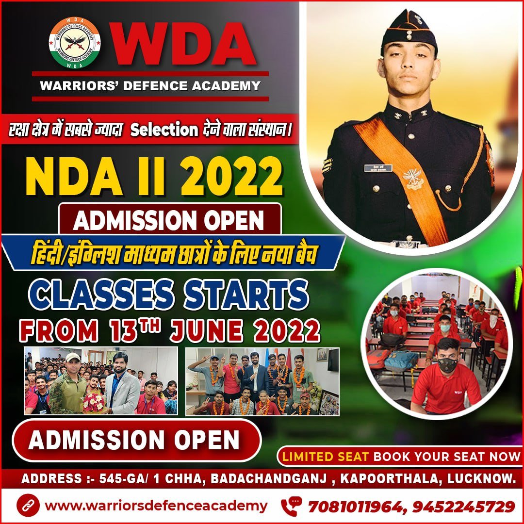 NDA Top NDA Coaching In India Warriors Defence Academy Best NDA