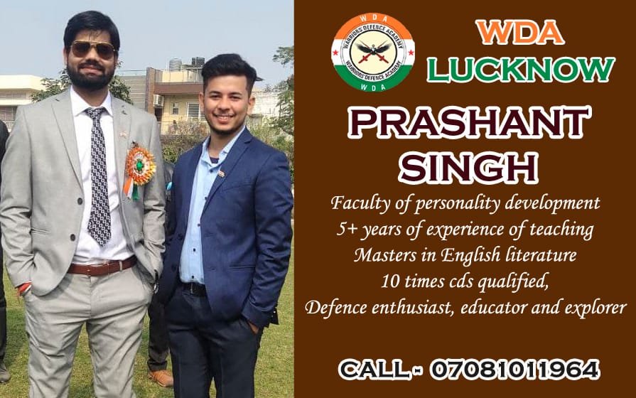 Prashant-Singh-WDA-Lucknow-U.P | Best NDA Coaching in Lucknow | Best Defence Coaching in India