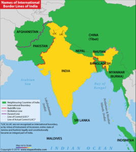 The International Border Lines Of India | Best Defence Coaching In ...