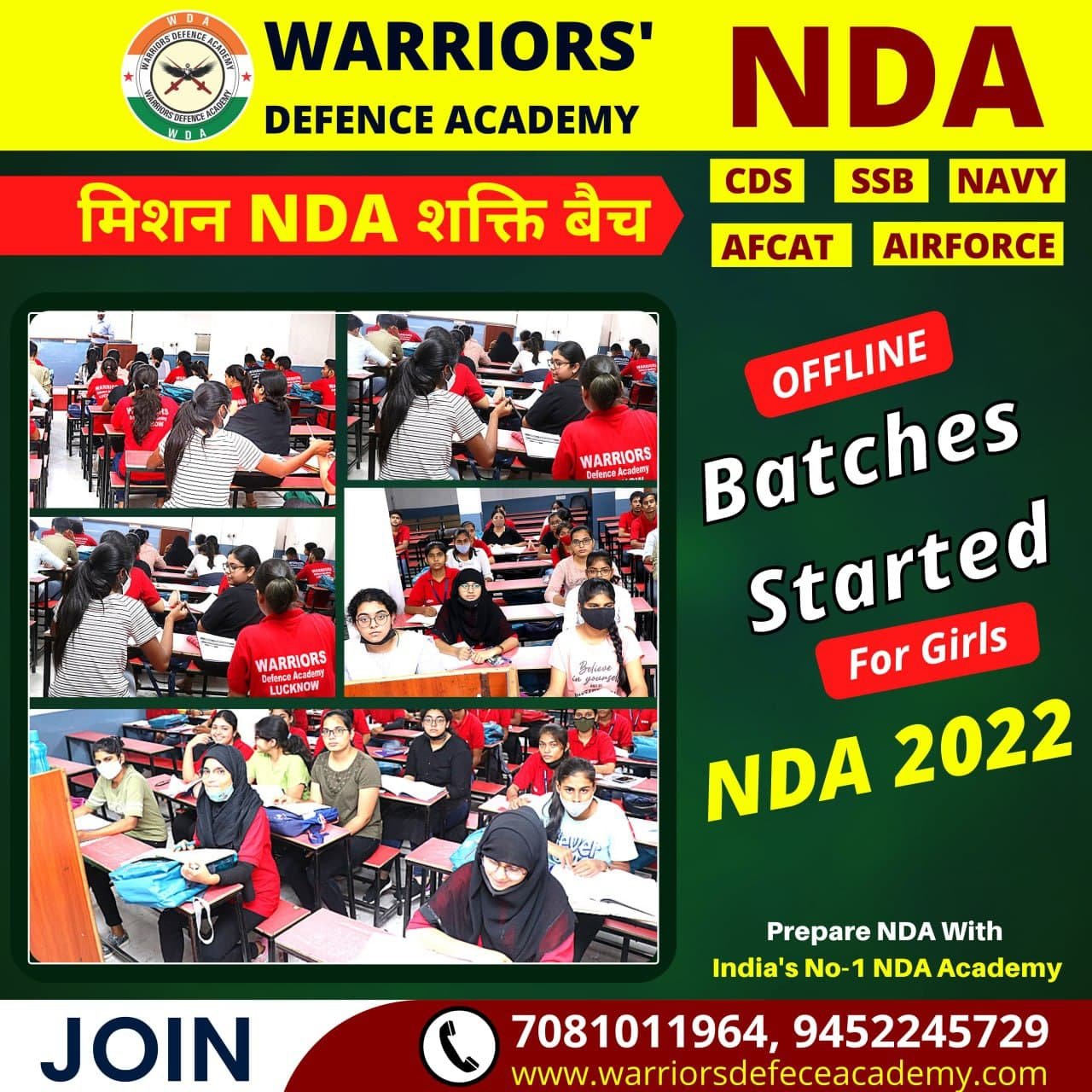 Warriors Defence Academy | Best NDA Coaching in India | Best NDA Coaching in Lucknow