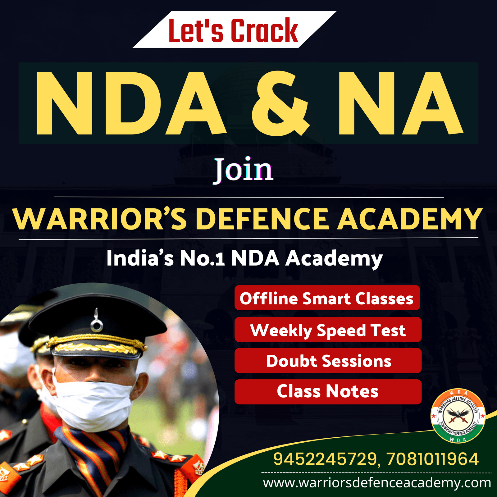 NDA Coaching in Lucknow | Best Defence Coaching in Lucknow | Warriors Defence Academy | Best NDA Coaching in Lucknow