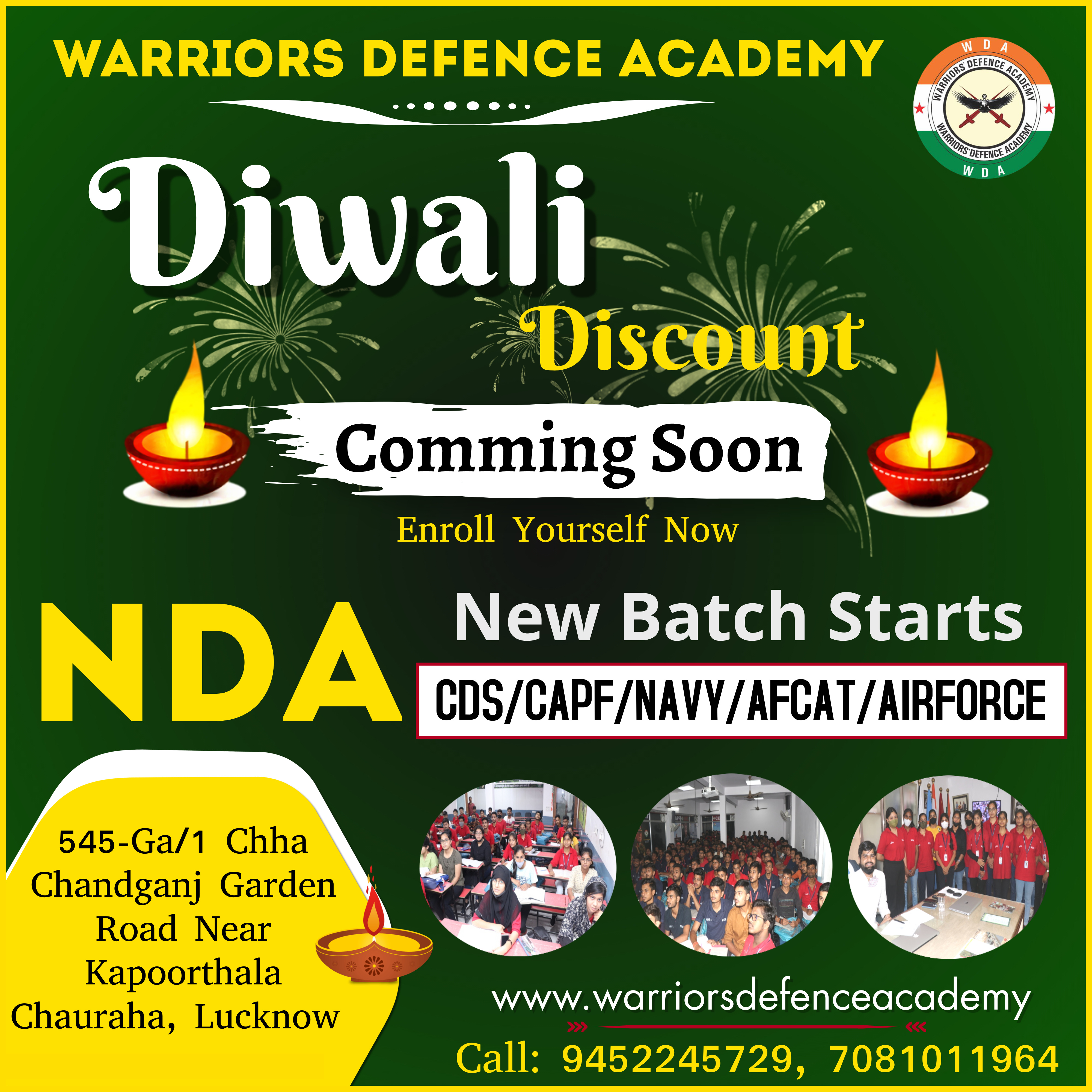 CDS Cut Off 2021 | Best CDS Coaching in Lucknow | Warriors Defence Academy | Best NDA Coaching in Lucknow
