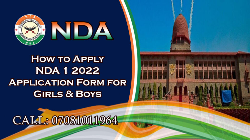 How to Apply NDA 1 2022 Application Form for Girls & Boys | Best Defence Coaching in Lucknow
