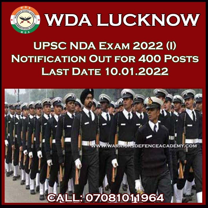 UPSC NDA Exam 2022 | Best NDA Coaching in Lucknow | Warriors Defence Academy Lucknow | Warriors Defence Academy Best NDA Coaching in Lucknow