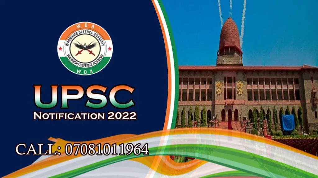 UPSC Notification 2022