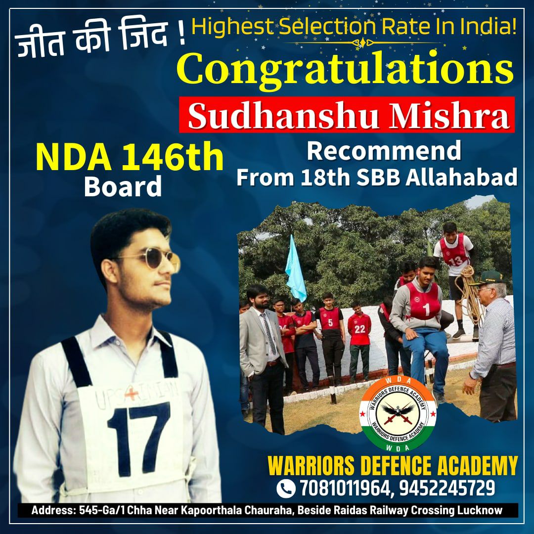 Best NDA Coaching in Lucknow | Top NDA Academy in India | Defence Academy in Lucknow