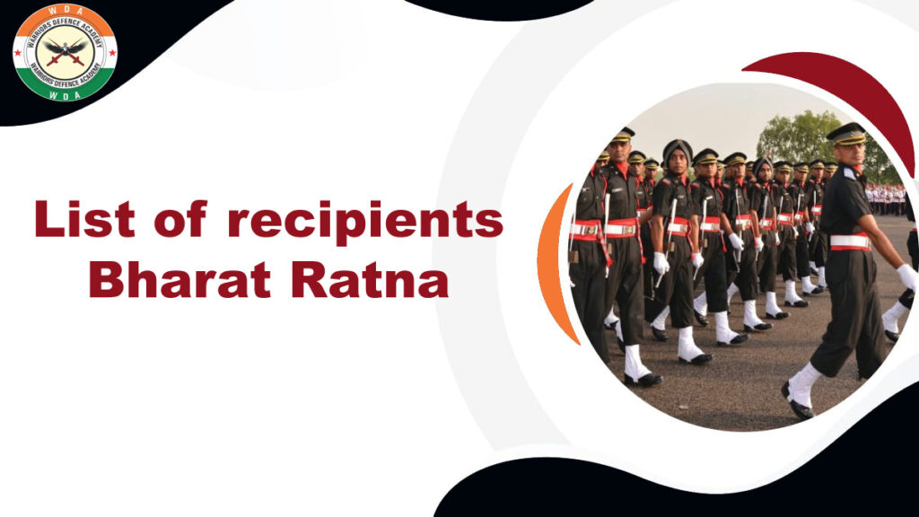 List of recipients Bharat Ratna