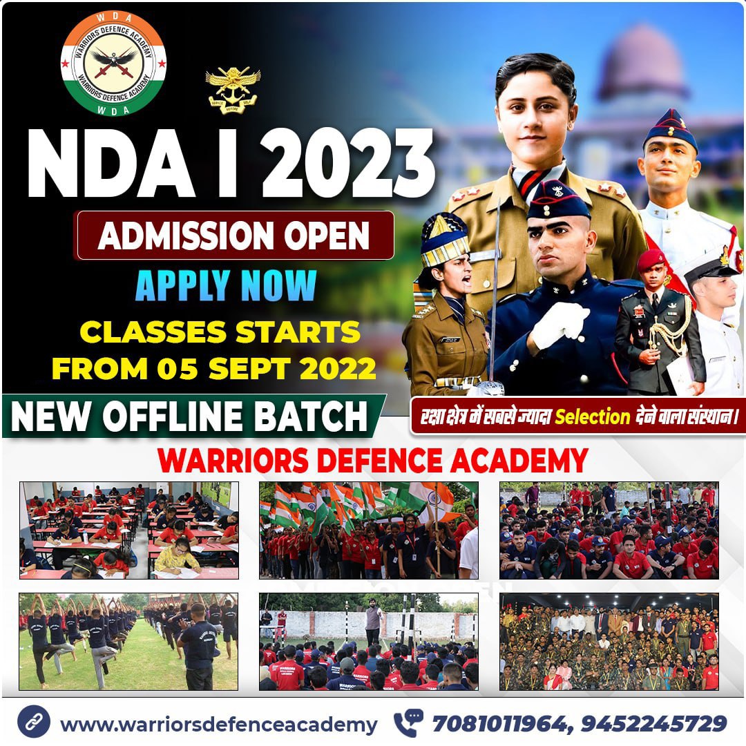 Best NDA Coaching Institute in Lucknow | Warriors Defence Academy Best NDA Coaching in Lucknow