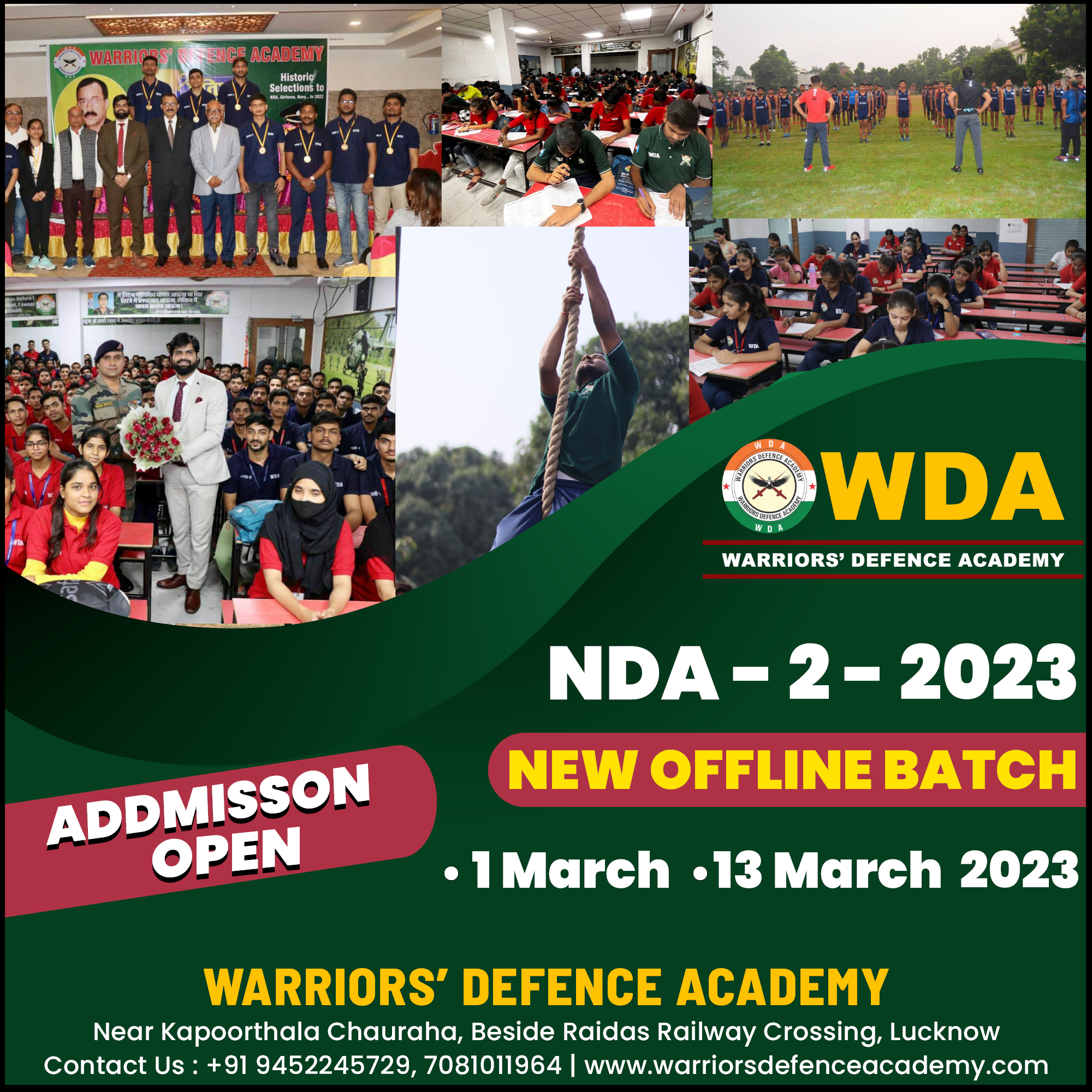 Best NDA Coaching In Lucknow | Warriors Defence Academy | Warriors Defence Academy | Best NDA Coaching in Lucknow