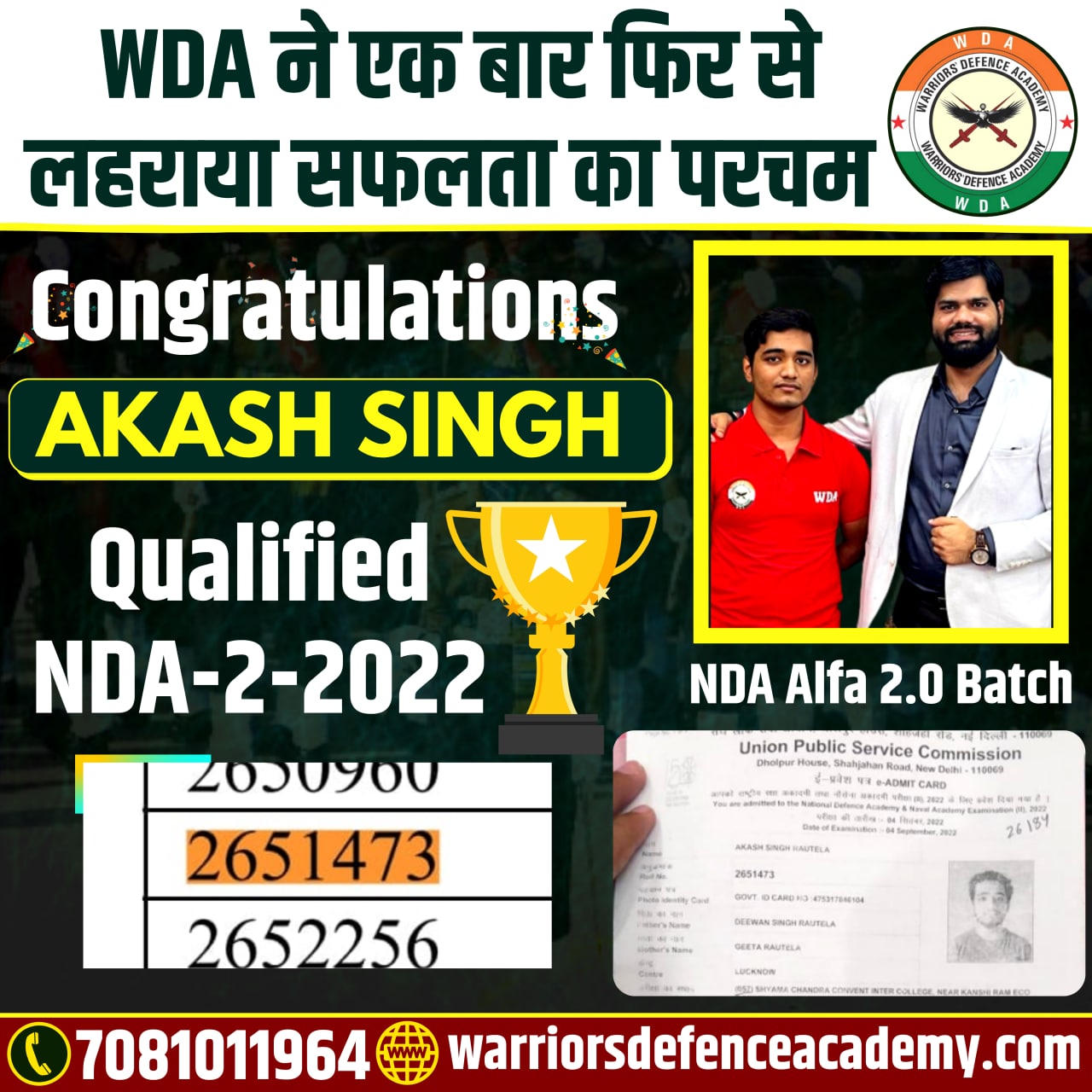 Best NDA Coaching in Lucknow | India's Top Airmen Selection Centers List | Warriors Defence Academy Lucknow