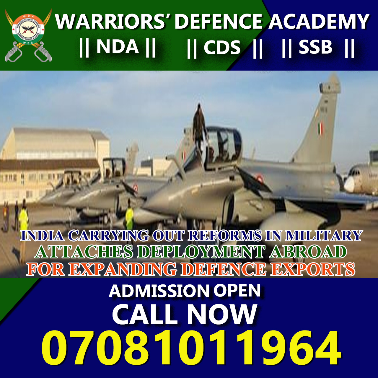 Best NDA Coaching in Lucknow | Warriors Defense Academy