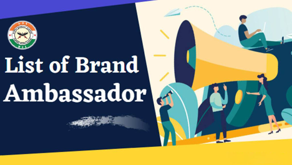 List of Brand Ambassador