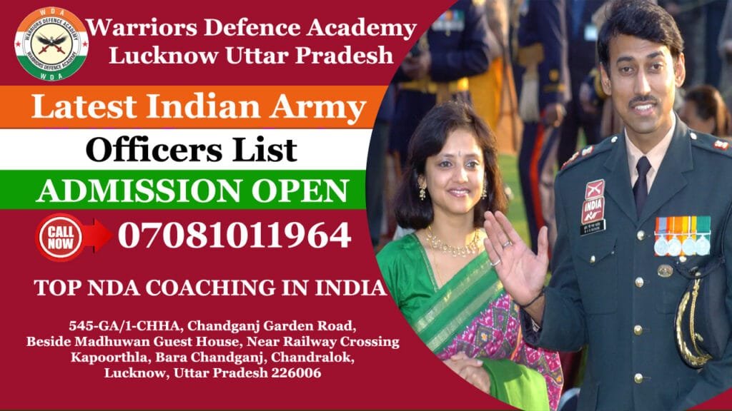 Latest Indian Army Officers List