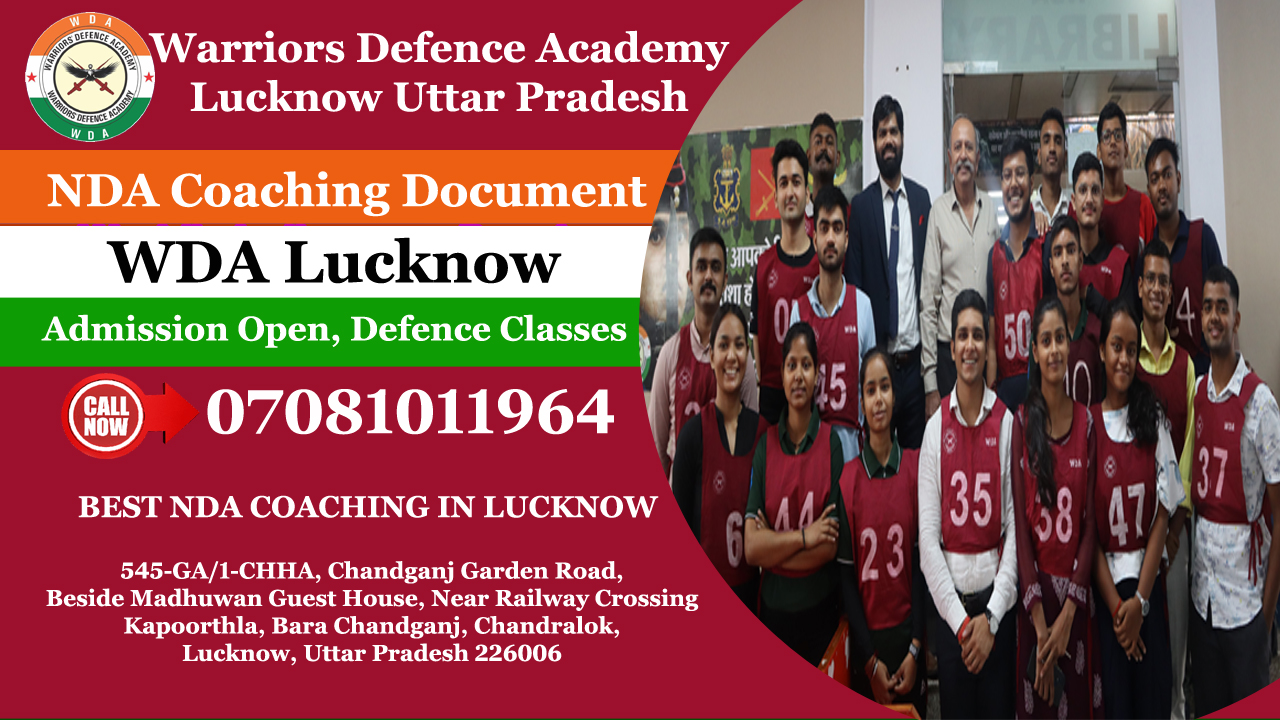 NDA Coaching Document - Warriors Defence Academy, Lucknow