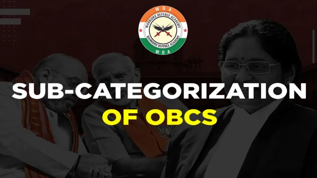Sub–categorization of OBCs