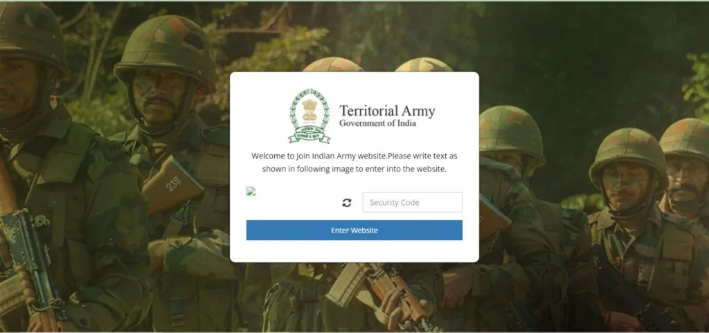 Territorial Army Recruitment 2024 Apply Online Link