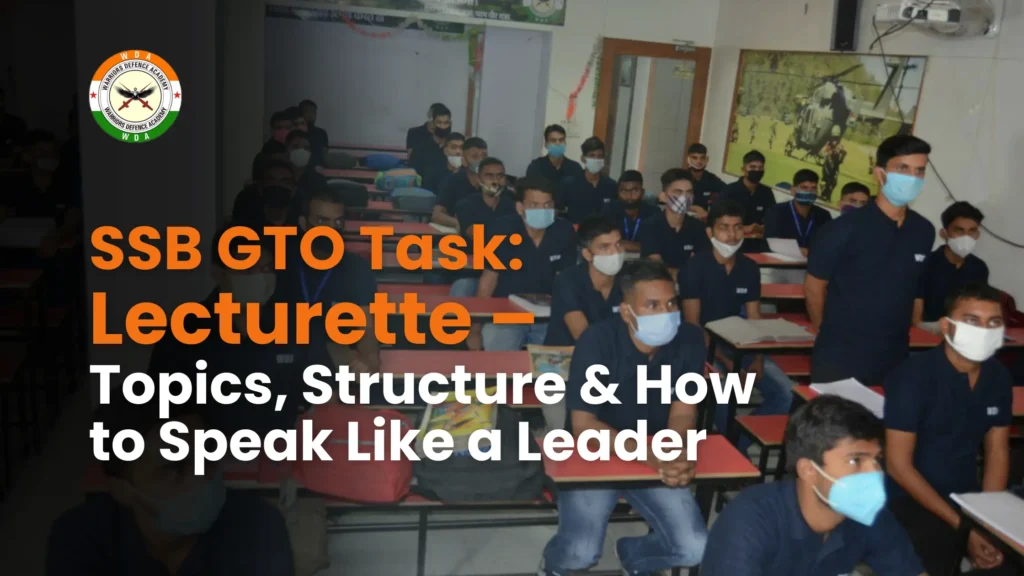 SSB GTO Task Lecturette – Topics, Structure & How to Speak Like a Leader